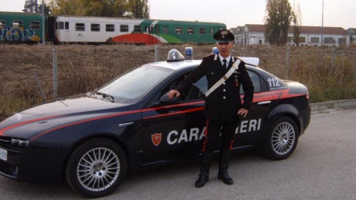 Salvatore in divisa durante un turno
